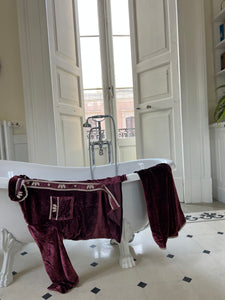 Bordeaux Luxury Velvet Pyjama Set