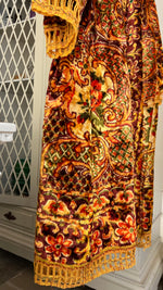 Load image into Gallery viewer, Vintage Kimono with Rich Burgundy Florals
