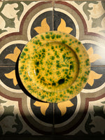 Load image into Gallery viewer, Honey Glazed with Emerald Spots Ceramic Set
