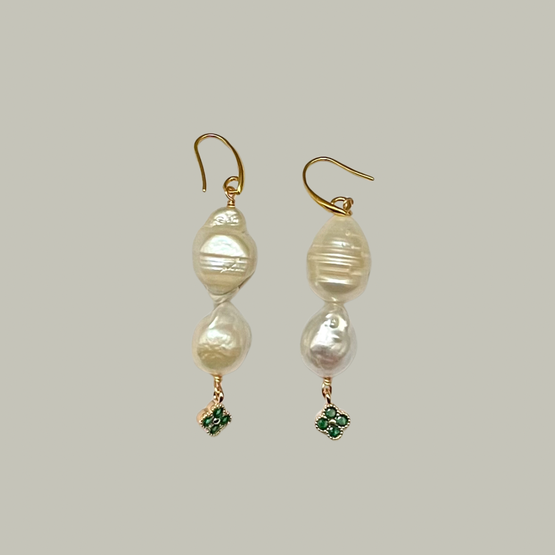 Baroque Pearl Clove Earrings
