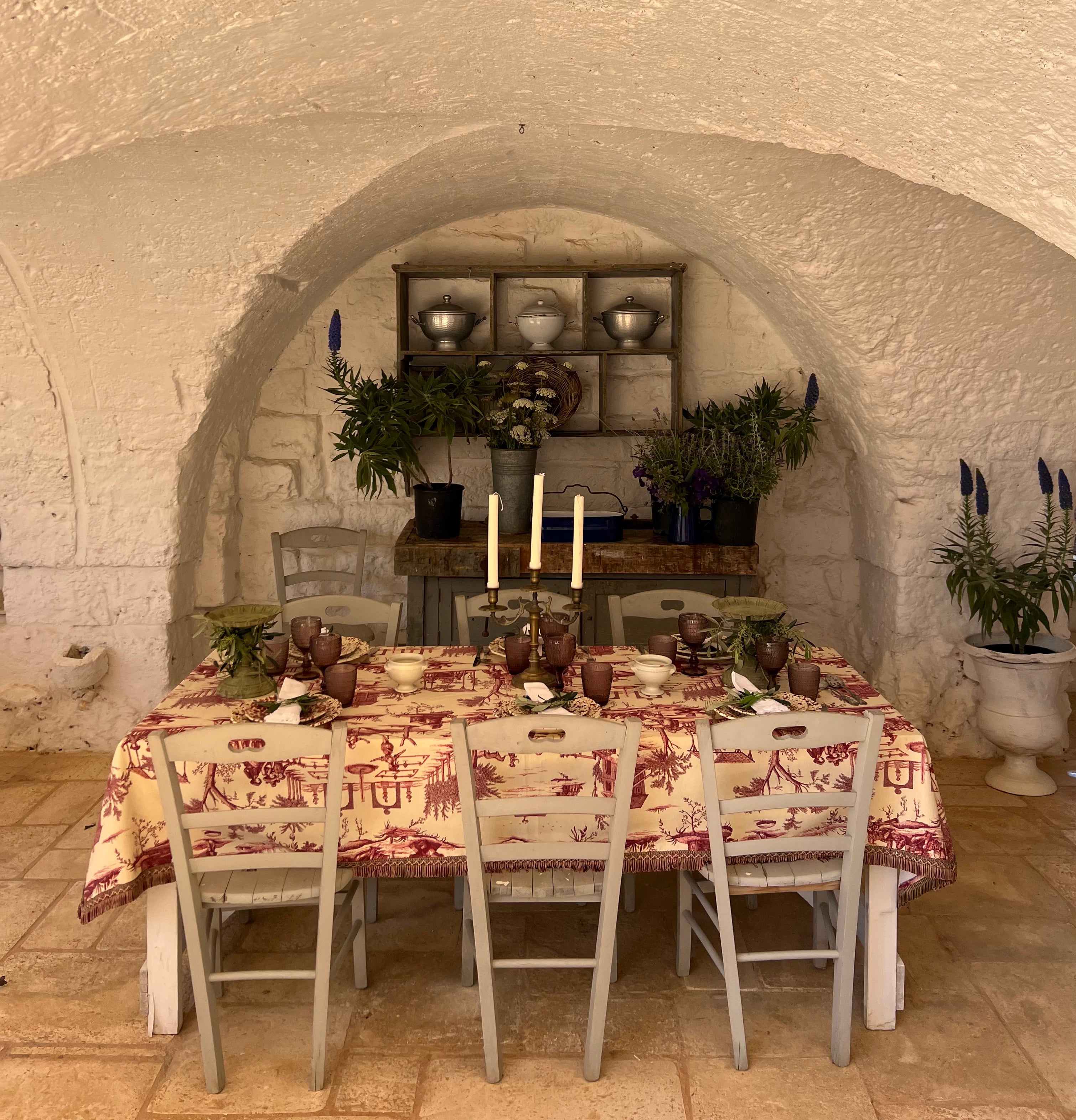 Toile du Jouy Bordeaux Table Cloth