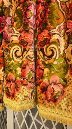 Load image into Gallery viewer, Vintage Kimono Jacket with Cherubs &amp; Pink Florals
