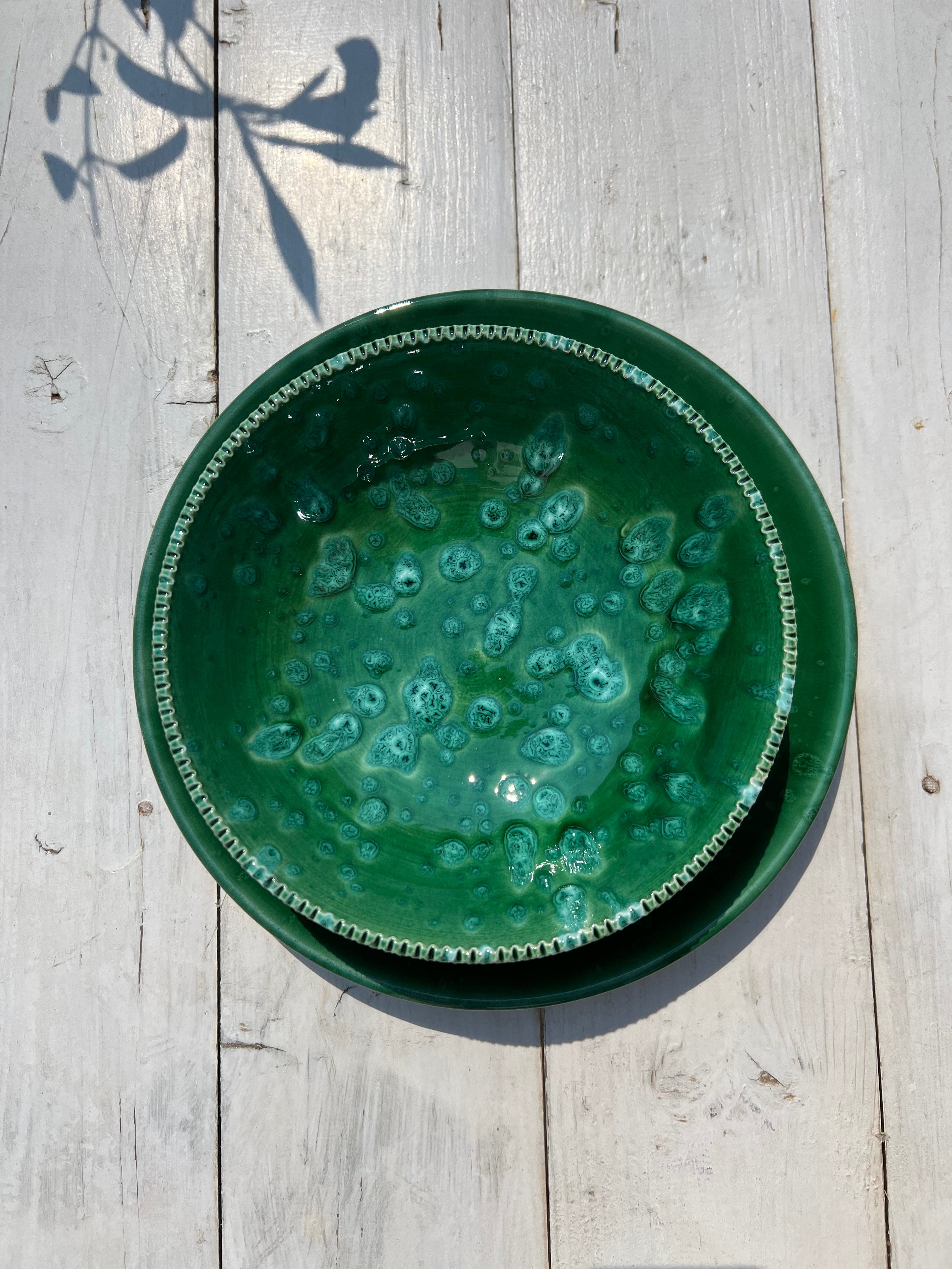 Dark Emerald Ceramic Set