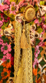 Load image into Gallery viewer, Vintage Kimono Jacket with Cherubs &amp; Pink Florals

