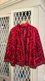 Load image into Gallery viewer, Vintage Red Kimono Jacket
