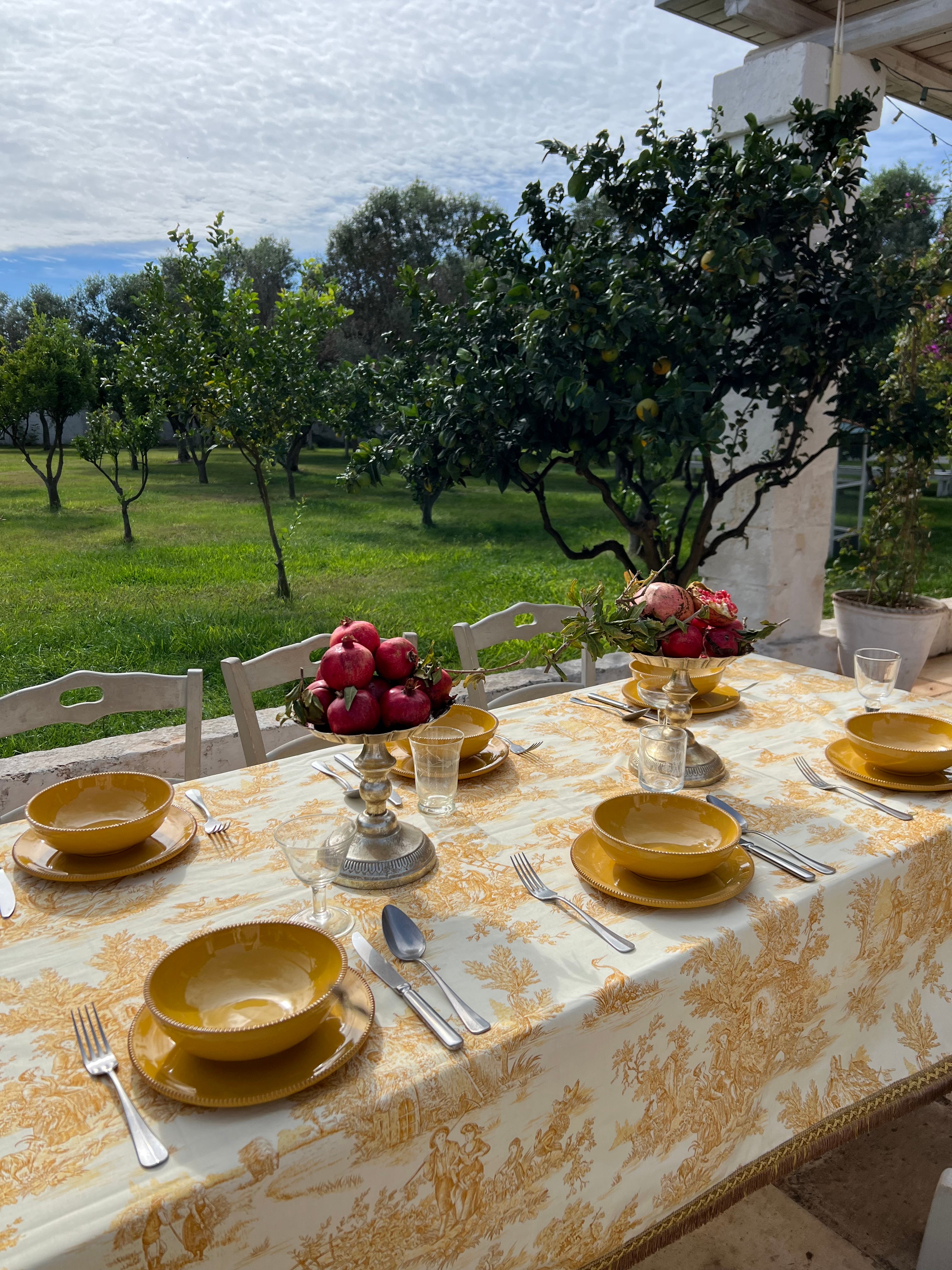 Golden Yellow Ceramic Set