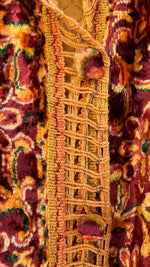 Load image into Gallery viewer, Vintage Kimono with Rich Burgundy Florals
