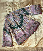 Load image into Gallery viewer, Vintage Kimono Jacket with PomPoms
