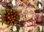 Load image into Gallery viewer, Toile du Jouy Bordeaux Table Cloth
