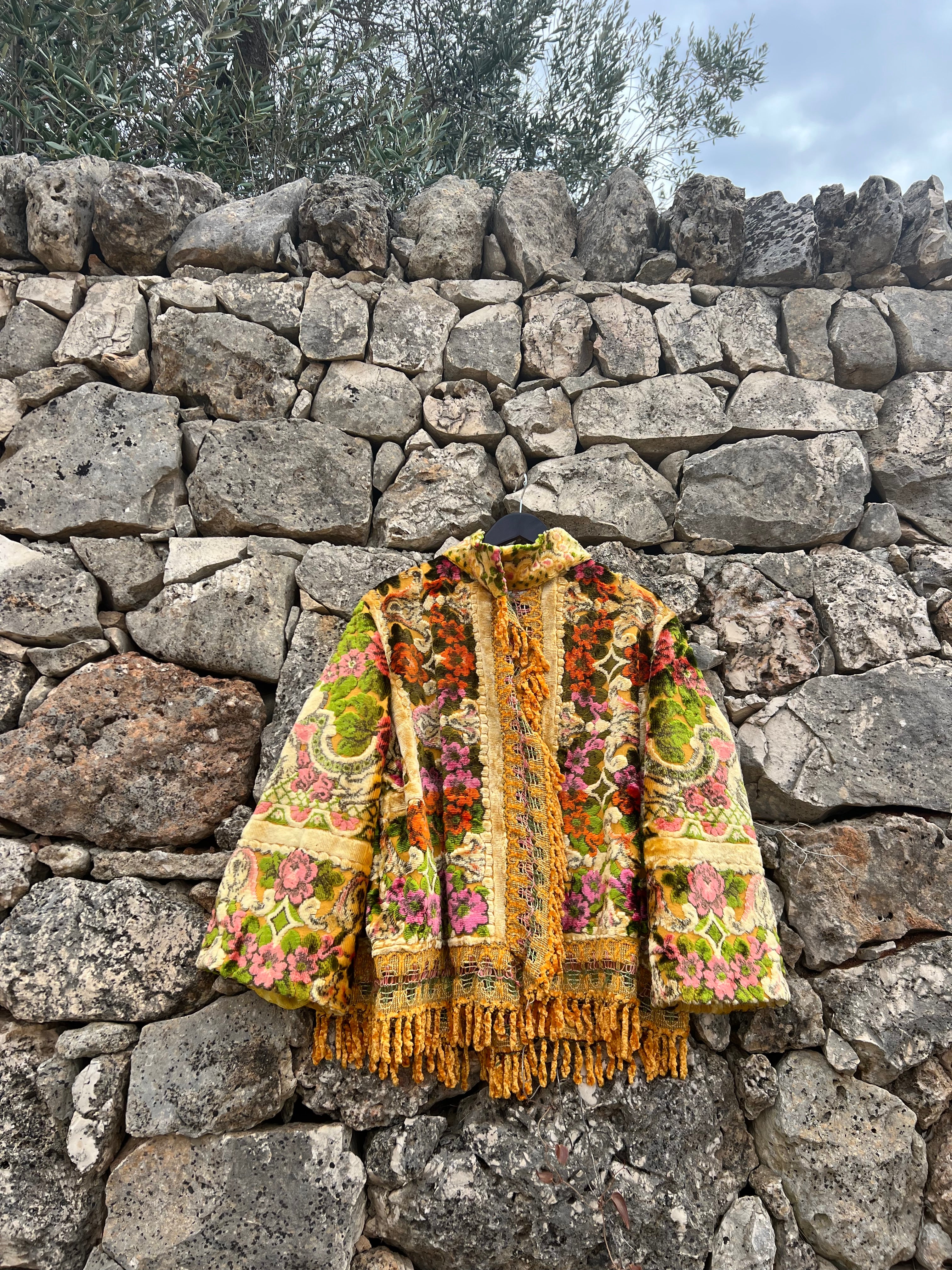 Vintage Kimono Jacket with Cherubs