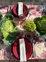 Load image into Gallery viewer, Toile du Jouy Bordeaux Table Cloth
