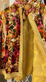 Load image into Gallery viewer, Vintage Kimono Jacket with Cherubs &amp; Pink Florals

