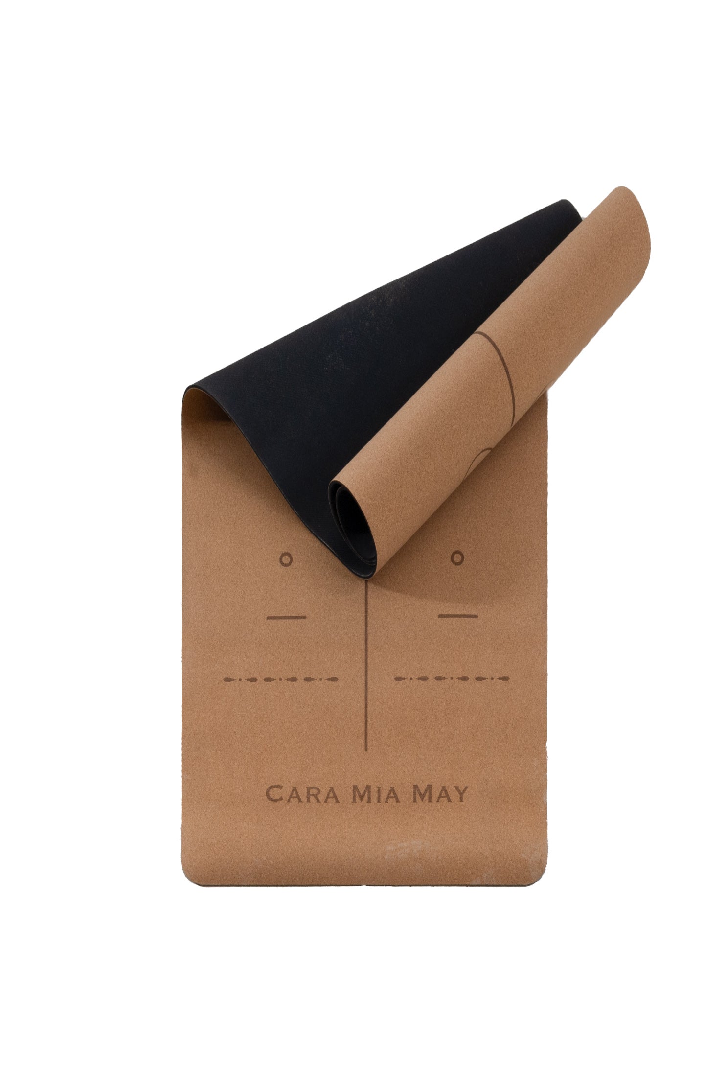 Natural Cork Yoga Mat with Agave Design